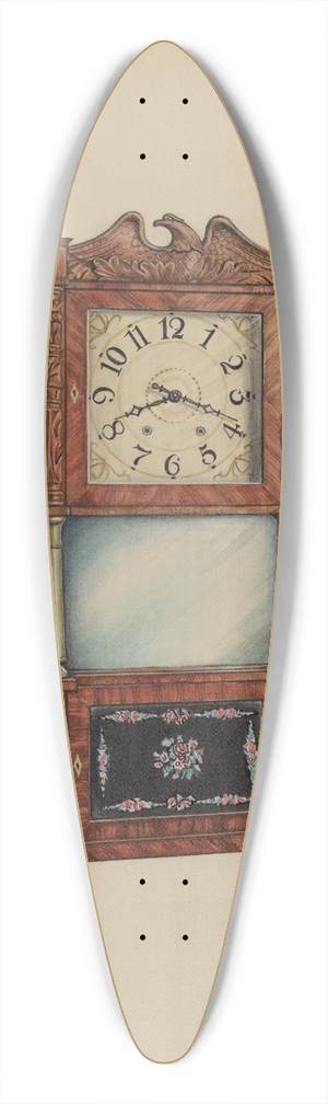 Lawrence Phillips - Shelf Clock 39.3 inch art pintail longboard deck