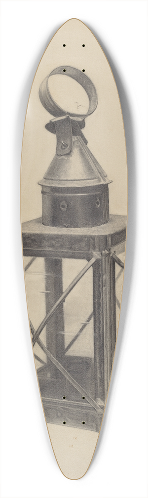 Lazar Rubinstein - Hand Lantern 39.3 inch art pintail longboard deck
