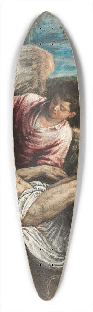 Leandro Bassano - The Dead Christ with Angels 39.3 inch art pintail longboard deck Leandro Bassano - The Dead Christ with Angels 39.3 inch art pintail longboard deck