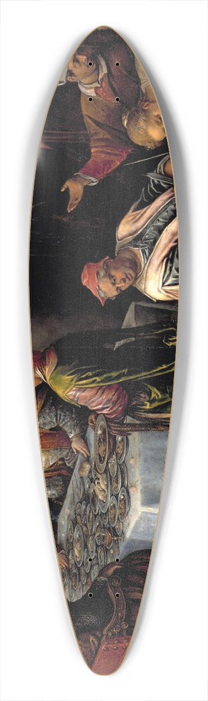 Leandro Bassano - The Feast of Anthony and Cleopatra 39.3 inch art pintail longboard deck
