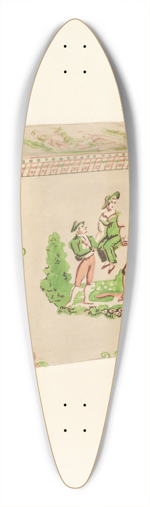 Lee Hager - Bandbox 39.3 inch art pintail longboard deck