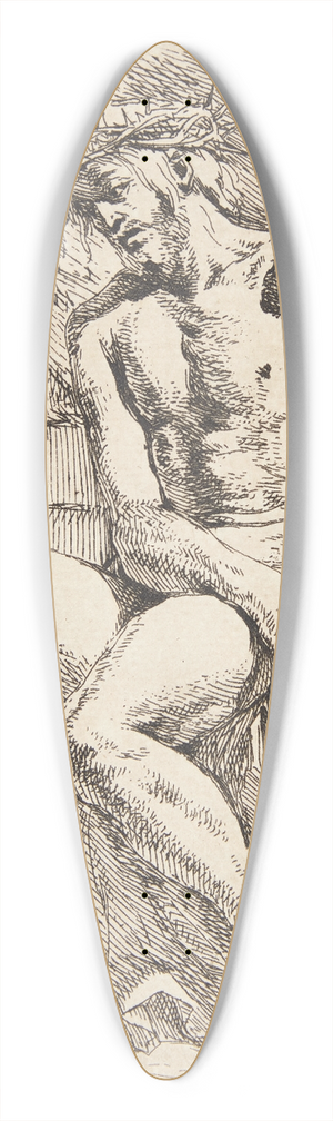 Leendert van der Cooghen - Den lidende Kristus 39.3 inch art pintail longboard deck