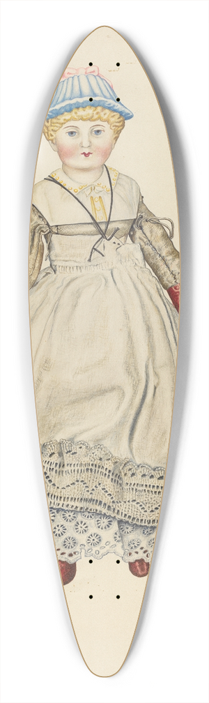 Lelah Nelson - Doll with China Head 39.3 inch art pintail longboard deck