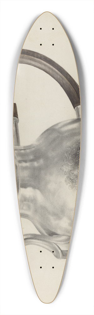 Leo Drozdoff - Silver Teapot 39.3 inch art pintail longboard deck