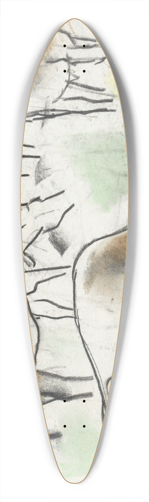 Leo Gestel - Enkele koeien in een landschap 39.3 inch art pintail longboard deck
