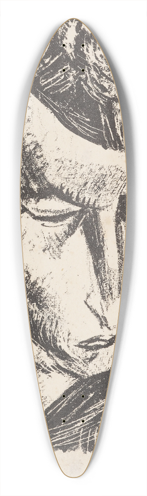 Leo Gestel - Head 39.3 inch art pintail longboard deck