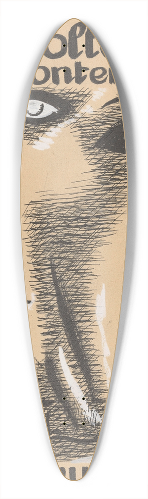 Leo Gestel - Ontwerp boekomslag lArt Hollandais contemporain 39.3 inch art pintail longboard deck