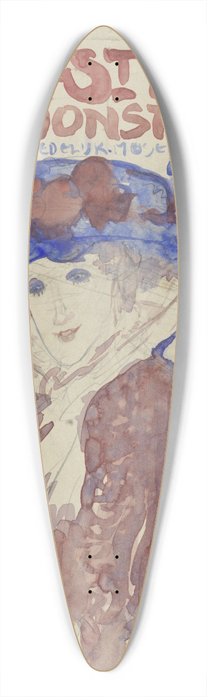 Leo Gestel - Ontwerp voor de afiche van de 19e jaarlijkse Tentoonstelling van Vereening St. Lukas in het Stedelijk Museum te Amsterdam 39.3 inch art pintail longboard deck