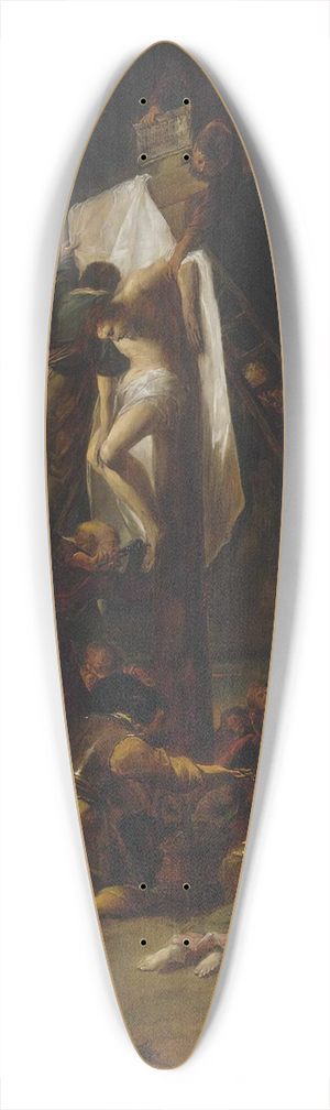 Leonaert Bramer - The Descent From The Cross 39.3 inch art pintail longboard deck