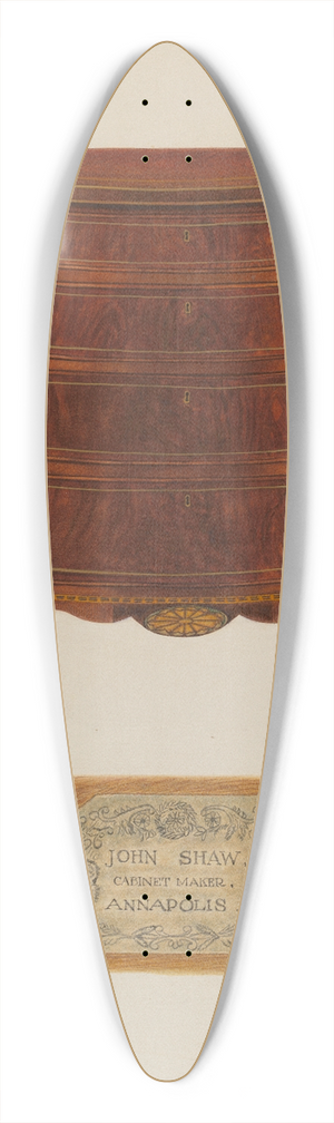 Leonard Battee - Chest of Drawers 39.3 inch art pintail longboard deck