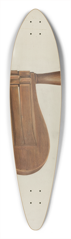 Leonard Battee - Watchmans Rattle 39.3 inch art pintail longboard deck