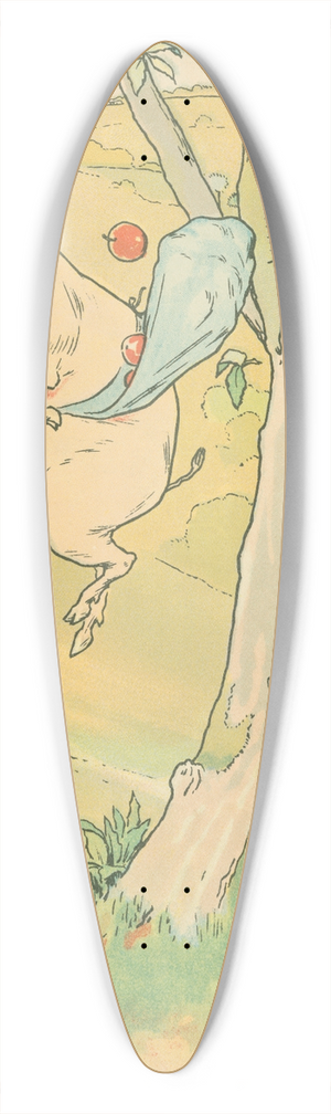 Leonard Leslie Brooke - Pig picking apples 39.3 inch art pintail longboard deck
