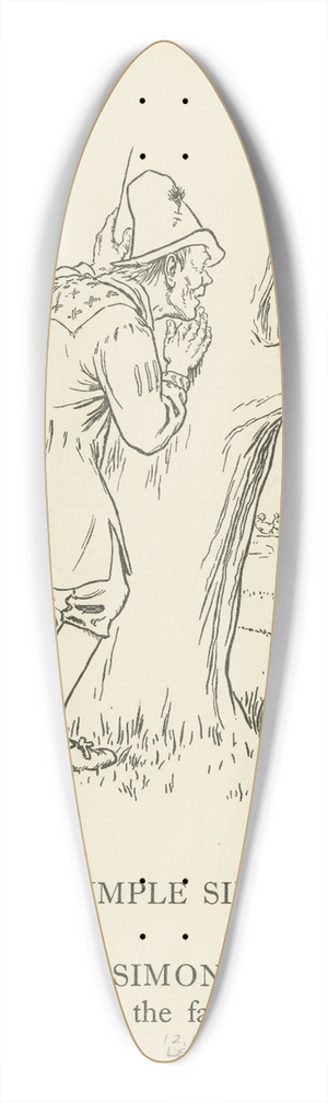 Leonard Leslie Brooke - Simple Simon. 39.3 inch art pintail longboard deck