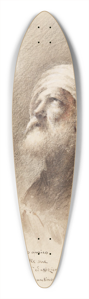 Leonardo de Mango - At Prayer 39.3 inch art pintail longboard deck