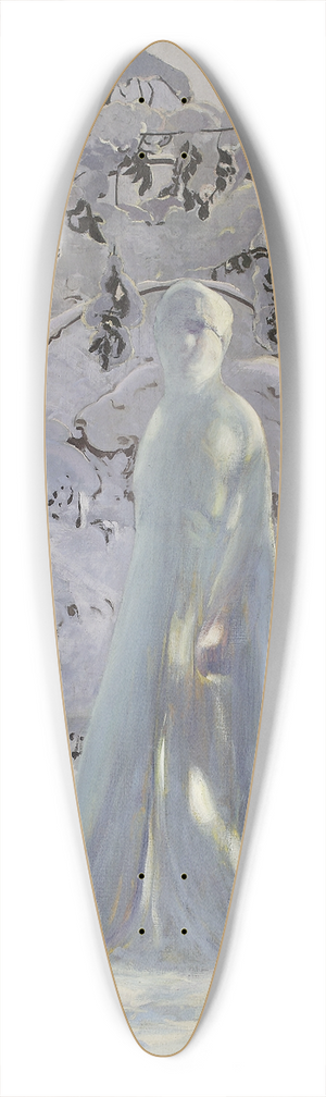 Leon Kamir-Kaufmann - Allegory of winter 39.3 inch art pintail longboard deck