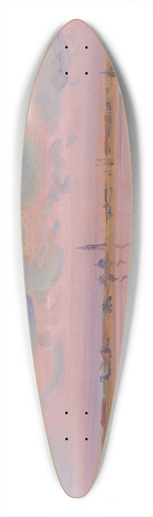 Leon Kamir-Kaufmann - View of Lido 39.3 inch art pintail longboard deck