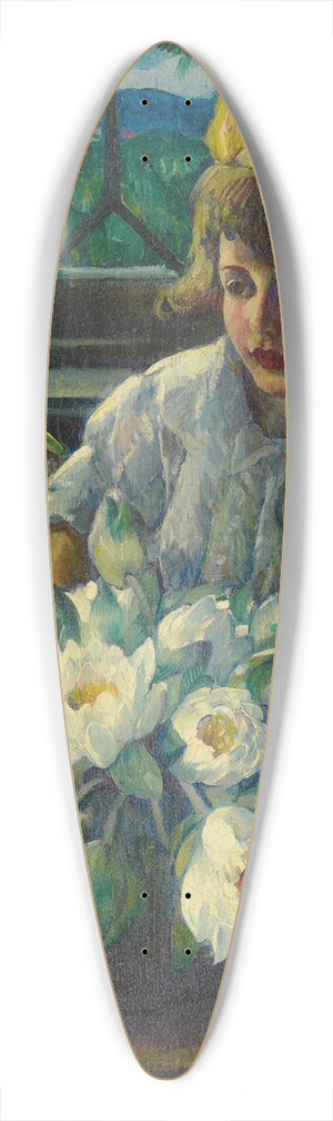 Leon Kroll - Elaine Travis 39.3 inch art pintail longboard deck