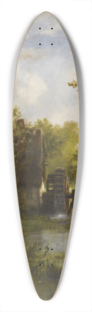 Leon Richet - Le Moulin A Eau 39.3 inch art pintail longboard deck