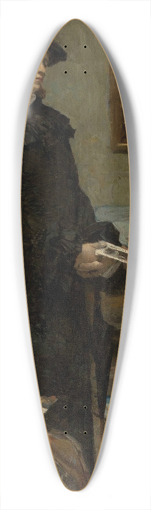 Leon Wyczkowski - In the painters studio 39.3 inch art pintail longboard deck