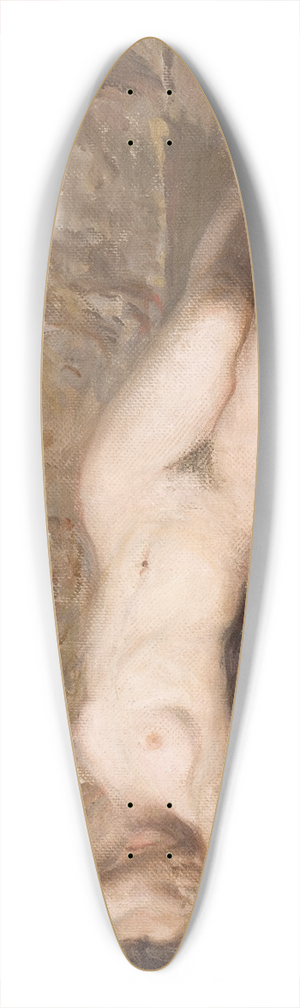 Leon Wyczkowski - Nude Woman Lying 39.3 inch art pintail longboard deck