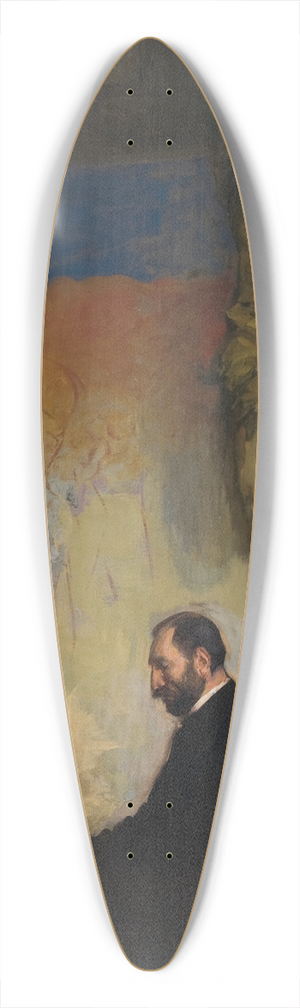 Leon Wyczkowski - Portrait of Feliks Jasieski at the Organ 39.3 inch art pintail longboard deck