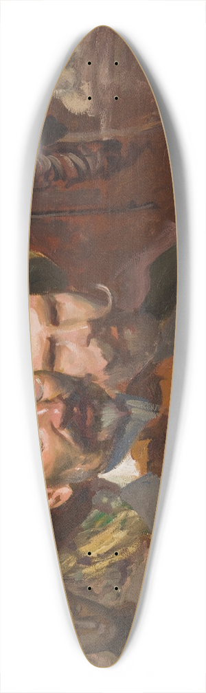 Leon Wyczkowski - Self-Portrait with Konstanty Laszczka 39.3 inch art pintail longboard deck