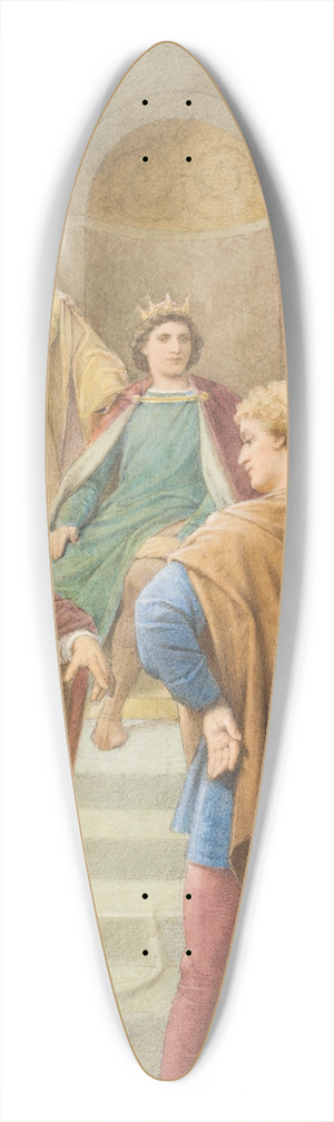 Leopold Bode - Egeus fordert vor dem Herrscherpaar Theseus und Hippolyta, seine Tochter Hermia solle Demetrius anstelle von Lysander heiraten 39.3 inch art pintail longboard deck