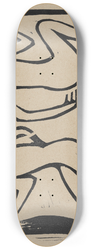 Christian Rohlfs - Zwei Tanzende 8.25 inch art skate deck Christian Rohlfs - Zwei Tanzende 8.25 inch art skate deck