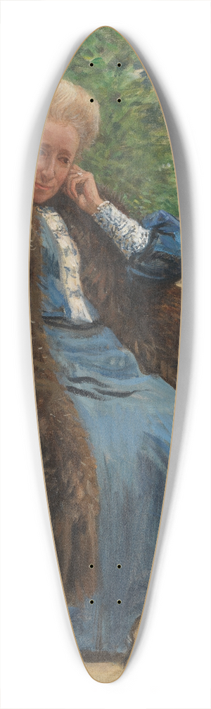 Leopold von Kalckreuth - Ohne Titel 39.3 inch art pintail longboard deck