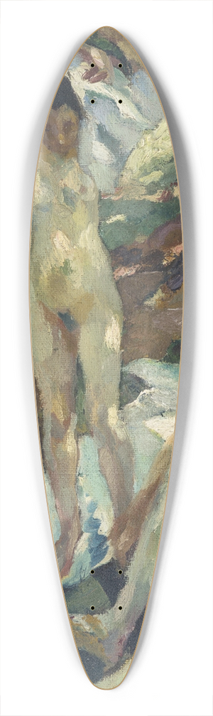 Leo Putz - Die Badenden (Hartmannsberg) 39.3 inch art pintail longboard deck