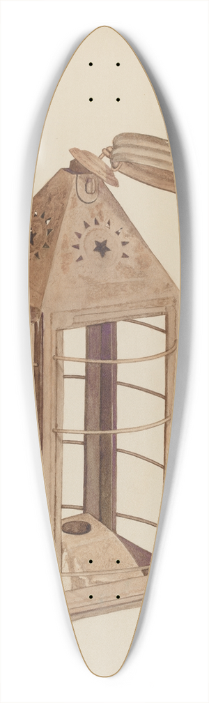 LeRoy Griffith - Pioneer Lantern 39.3 inch art pintail longboard deck