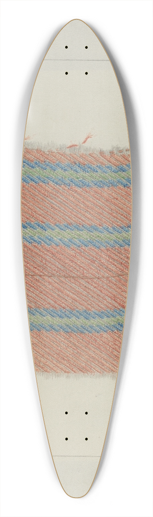 LeRoy McCarrel - Homemade Cloth 39.3 inch art pintail longboard deck