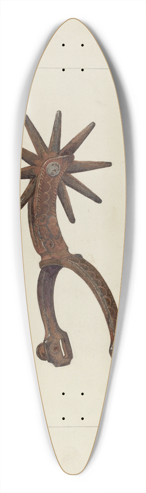 LeRoy McCarrel - Spurs 39.3 inch art pintail longboard deck