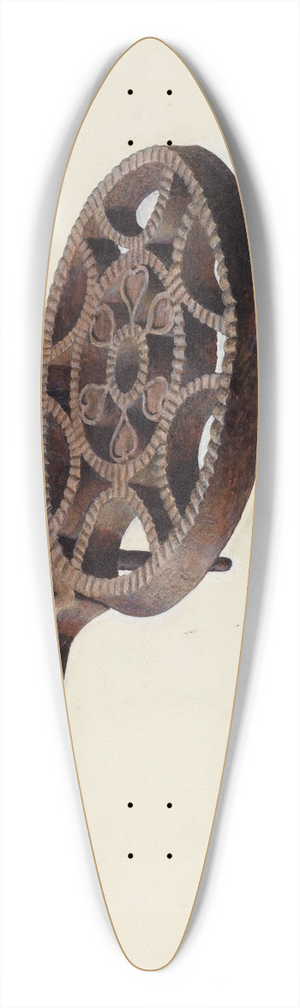 Leslie Macklem - Flat Iron Stand 39.3 inch art pintail longboard deck