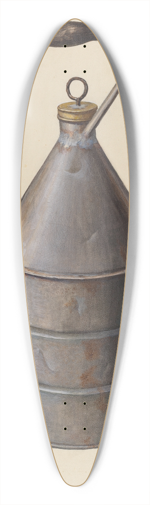 Leslie Macklem - Oil Can 39.3 inch art pintail longboard deck