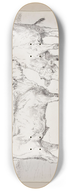 Christian Skredsvig - To kalver 8.25 inch art skate deck