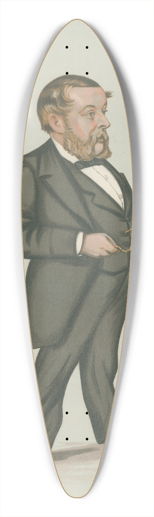 Leslie Matthew Ward - Doctors and Scientists; Astronomy, Mr. Richard Anthony Proctor, March 3, 1883 39.3 inch art pintail longboard deck Leslie Matthew Ward - Doctors and Scientists; Astronomy, Mr. Richard Anthony Proctor, March 3, 1883 39.3 inch art pintail longboard deck