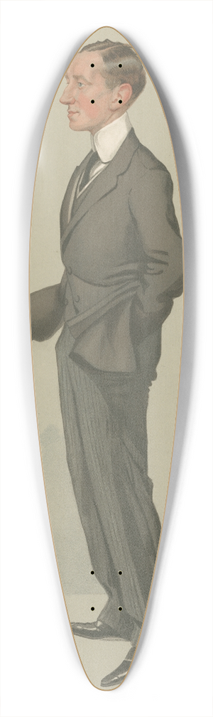 Leslie Matthew Ward - Explorers and Inventors. Wives without wires. Mr. Guigliemo Marconi. 39.3 inch art pintail longboard deck Leslie Matthew Ward - Explorers and Inventors. Wives without wires. Mr. Guigliemo Marconi. 39.3 inch art pintail longboard deck