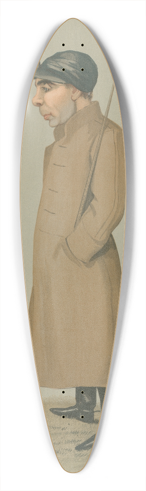 Leslie Matthew Ward - Jockeys; Sam Loates, November 6, 1896 39.3 inch art pintail longboard deck