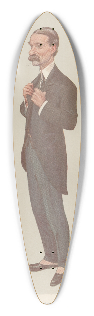 Leslie Matthew Ward - Legal; The Solicitor General, Sir W. S. Robson, January 25, 1906 39.3 inch art pintail longboard deck Leslie Matthew Ward - Legal; The Solicitor General, Sir W. S. Robson, January 25, 1906 39.3 inch art pintail longboard deck