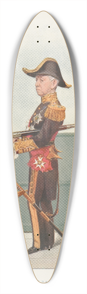 Leslie Matthew Ward - Military and Navy; 40 H.P. in a Dinghy, Admiral Sir Compton Domvile 39.3 inch art pintail longboard deck