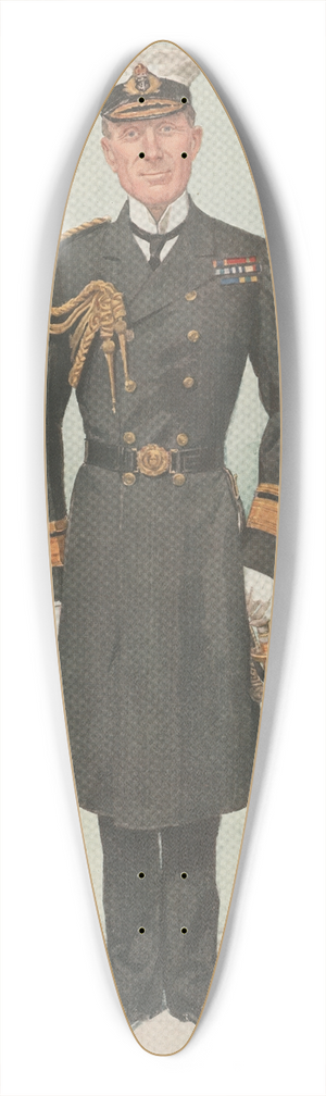 Leslie Matthew Ward - Military and Navy; Commodore H.M.s Yachts, Rear Admiral Sir Colin Keppel 39.3 inch art pintail longboard deck