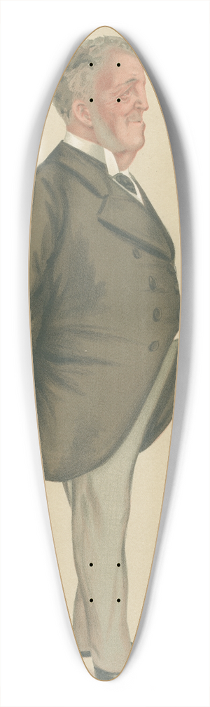 Leslie Matthew Ward - Military and Navy; The Swell of the Ocean, Admiral Frederick Beauchamp Paget-Seymour, September 9, 1876 39.3 inch art pintail longboard deck
