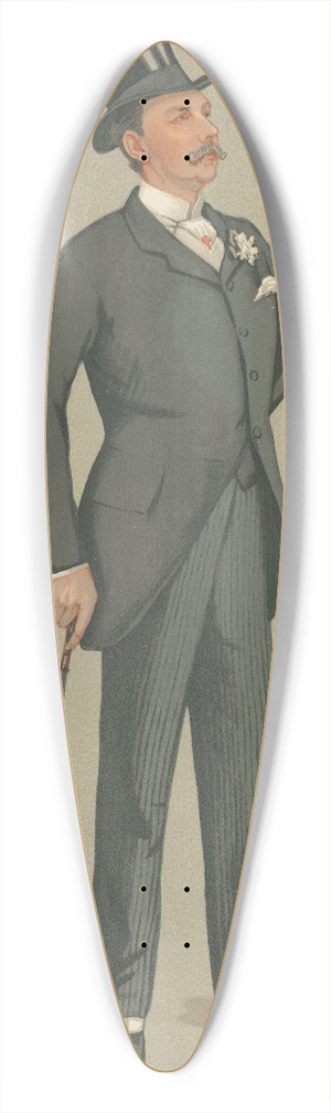 Leslie Matthew Ward - Politicians  Denbighshire. Col. William Cornwallis West. 16 July 1892 39.3 inch art pintail longboard deck Leslie Matthew Ward - Politicians  Denbighshire. Col. William Cornwallis West. 16 July 1892 39.3 inch art pintail longboard deck