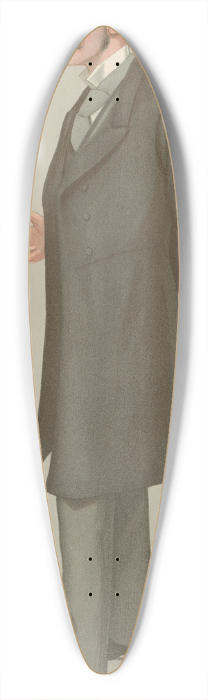 Leslie Matthew Ward - Politicians High Commissioner. Sir Alfred Milner. 15 April 1897 39.3 inch art pintail longboard deck Leslie Matthew Ward - Politicians High Commissioner. Sir Alfred Milner. 15 April 1897 39.3 inch art pintail longboard deck