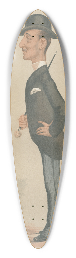 Leslie Matthew Ward - Royalty; The Empire, H.I.H. The Prince Imperial, Eugene Louis Jean Joseph, July 14, 1877 39.3 inch art pintail longboard deck Leslie Matthew Ward - Royalty; The Empire, H.I.H. The Prince Imperial, Eugene Louis Jean Joseph, July 14, 1877 39.3 inch art pintail longboard deck