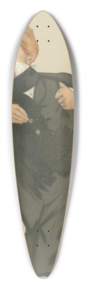 Leslie Matthew Ward - Theatre; A Spelling Bee, Mr. John Laurence Toole, July 29, 1876 39.3 inch art pintail longboard deck