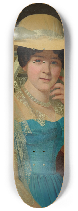 Christian Tunica - Portrait of Wilhelmine von der Brincken 8.25 inch art skate deck