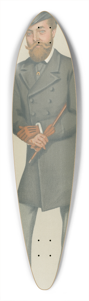 Leslie Matthew Ward - Turf Devotees; Charlie, The Earl of Dunmore, December 14, 1878 39.3 inch art pintail longboard deck