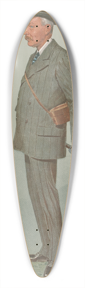 Leslie Matthew Ward - Turf Devotees; J.O.S., Sir John Omerod Scarlett Thursby, August 28, 1907 39.3 inch art pintail longboard deck Leslie Matthew Ward - Turf Devotees; J.O.S., Sir John Omerod Scarlett Thursby, August 28, 1907 39.3 inch art pintail longboard deck